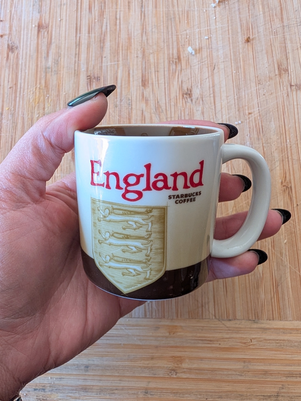 Starbucks England Crest Ceramic Espresso Cup
